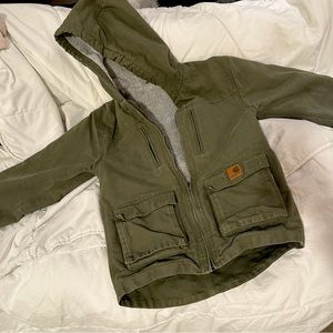 Carhartt Youth Duck Canvas Sherpa Lined Coat